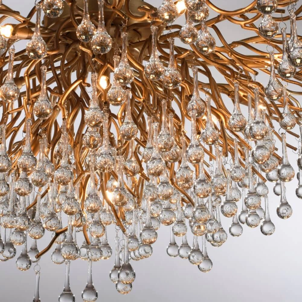 Kroonluchter Icicle messing 100cm Paul Neuhaus 4012248352106