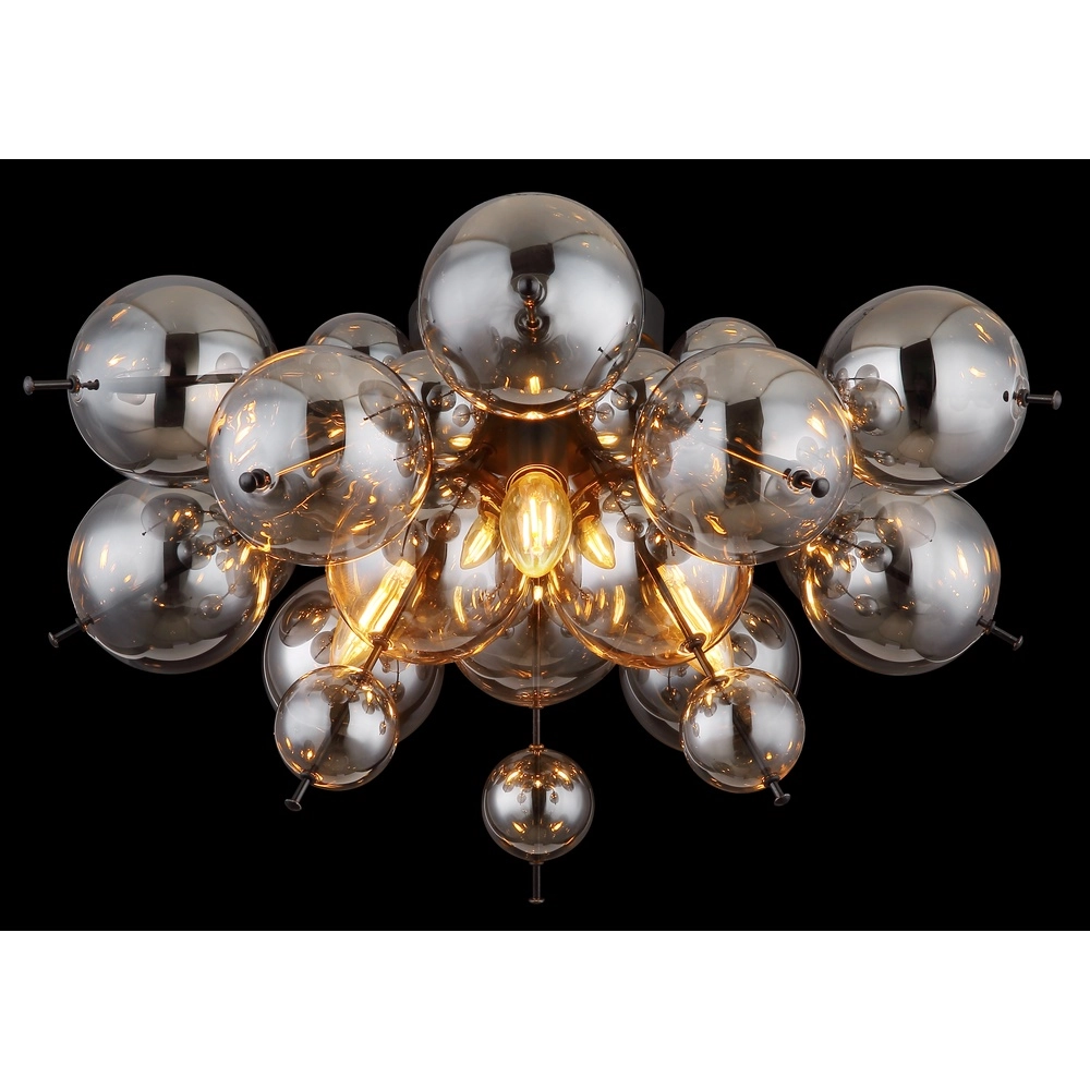 Unieke plafondlamp Udo smoke glas Globo 9007371449637