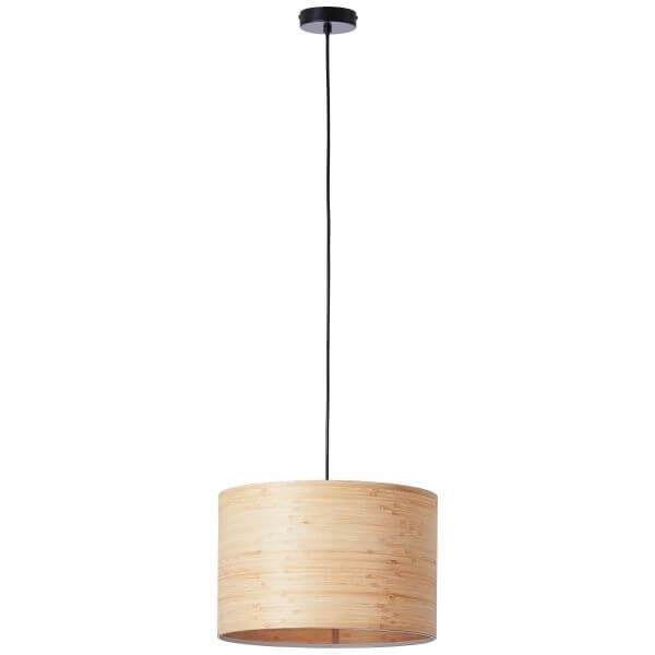 Hanglamp Romm zwart met houtbruin Brilliant 4004353394805