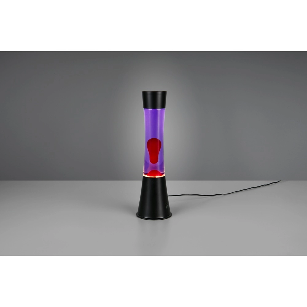 Lavalamp Etna zwart met rood Trio 4017807668506