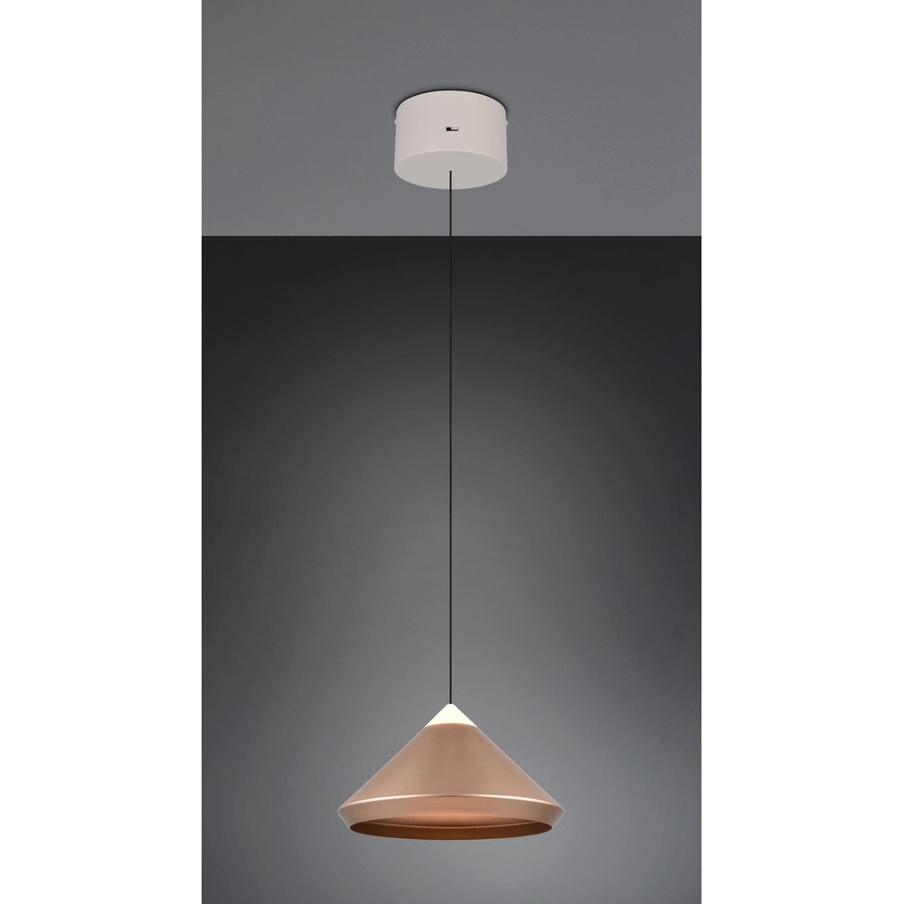 Moderne hanglamp Laguna Ø 30cm koffie bruin Trio 4017807677522