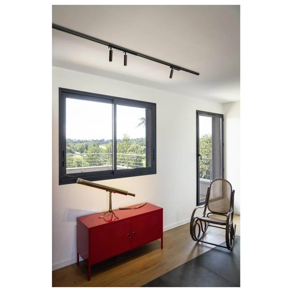 Railspot Grip! S zwart 1-fase instelbaar SLV 4024163296489