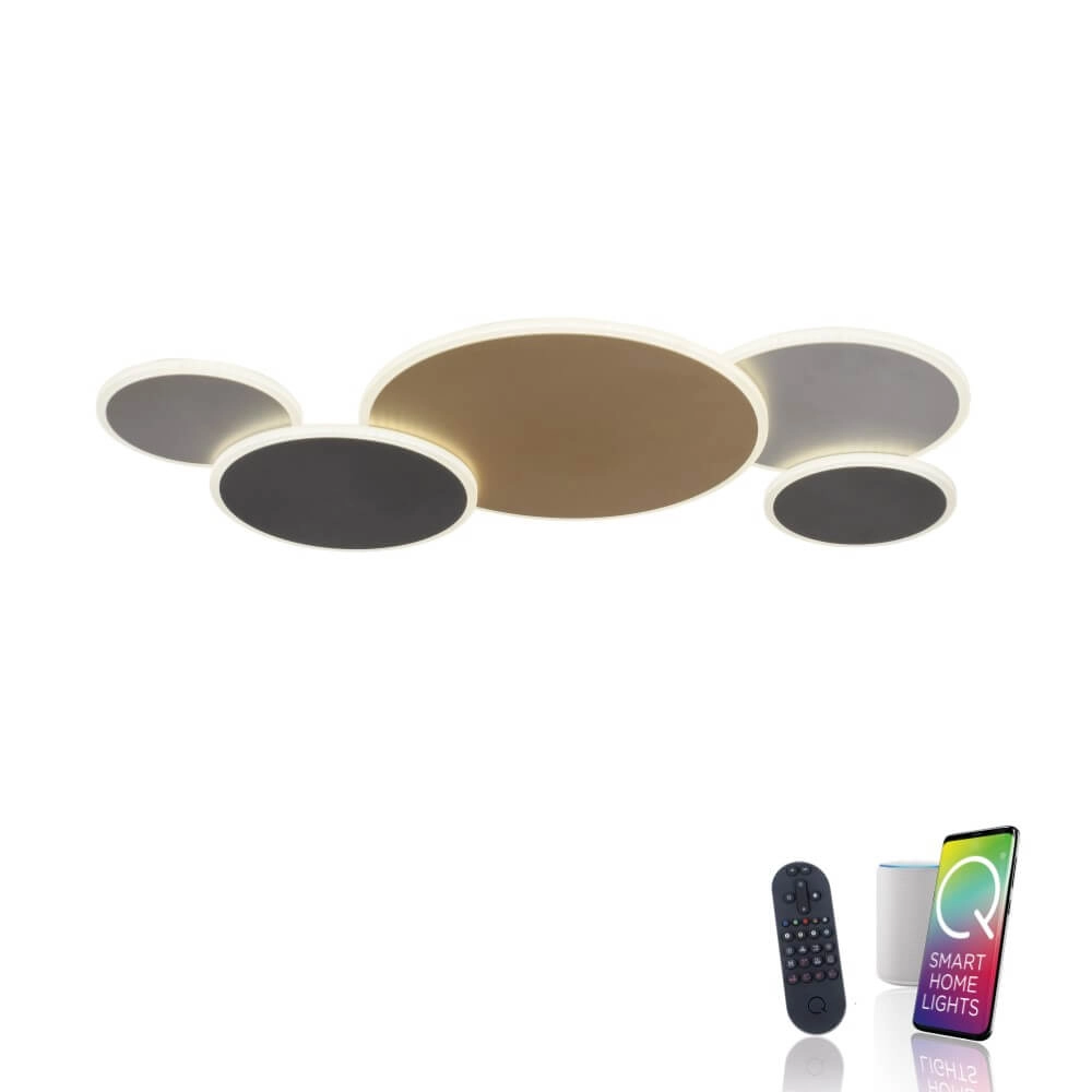Design wandlamp Q-Piato 85cm Paul Neuhaus 4012248374528