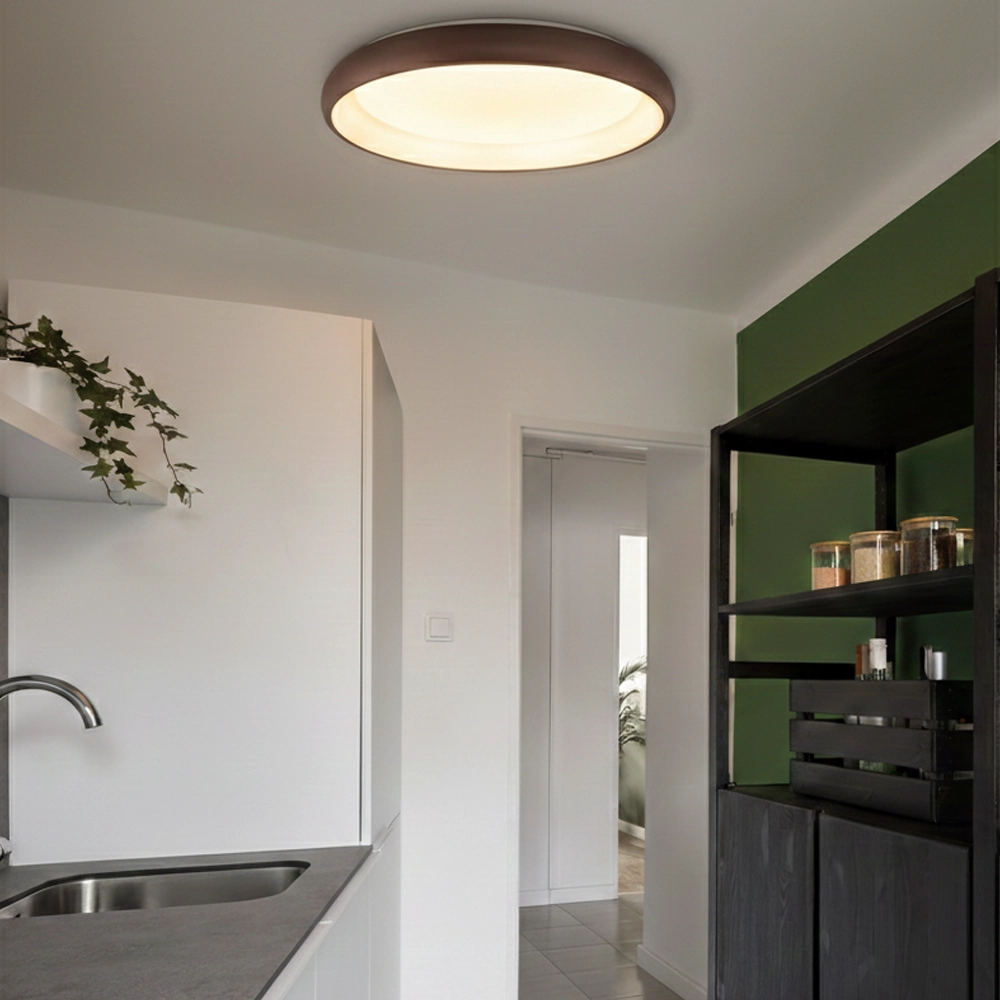 Plafondlamp Albi koffie bruin Ø 61cm