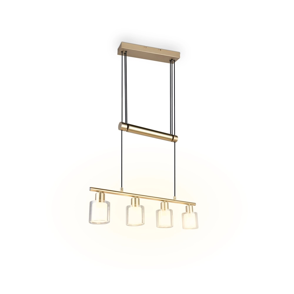 Hanglamp Neralo 4-lichts goud Trio 4017807702934