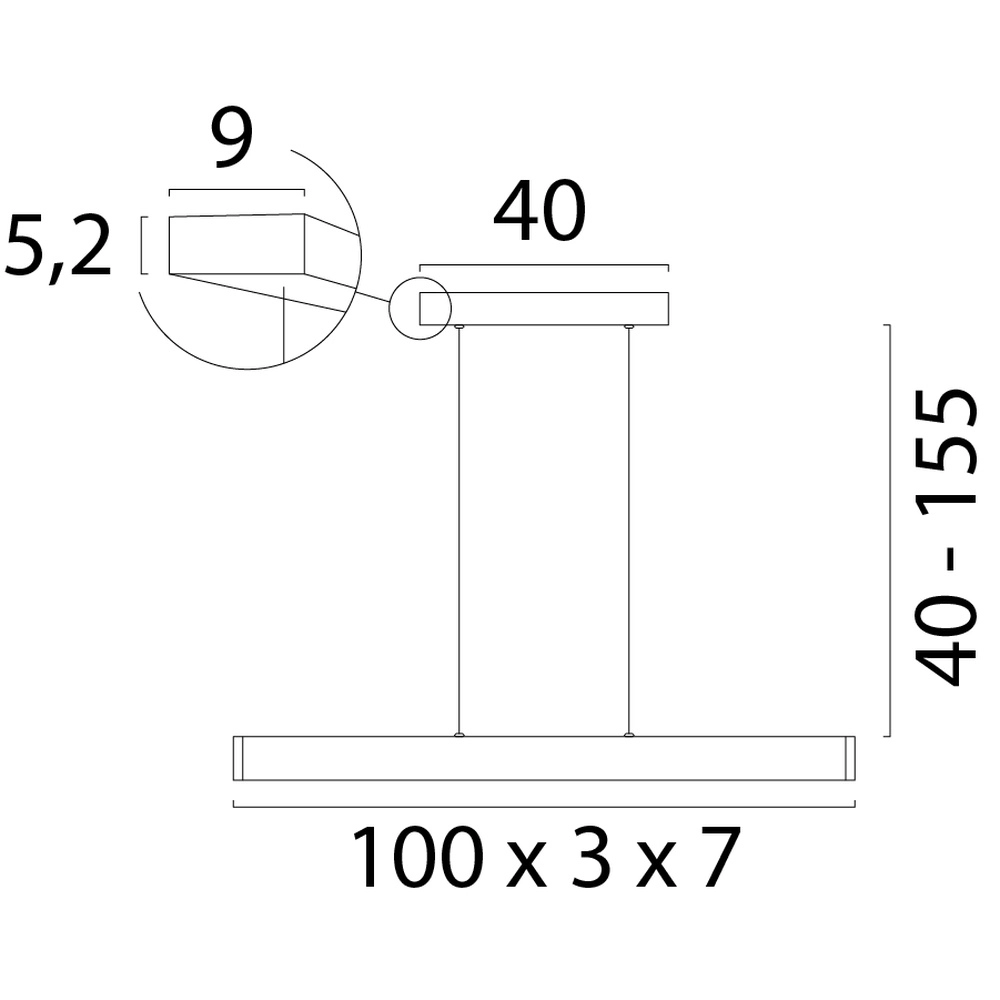 Design hanglamp Atina 100cm cacao Masterlight 8718121361352