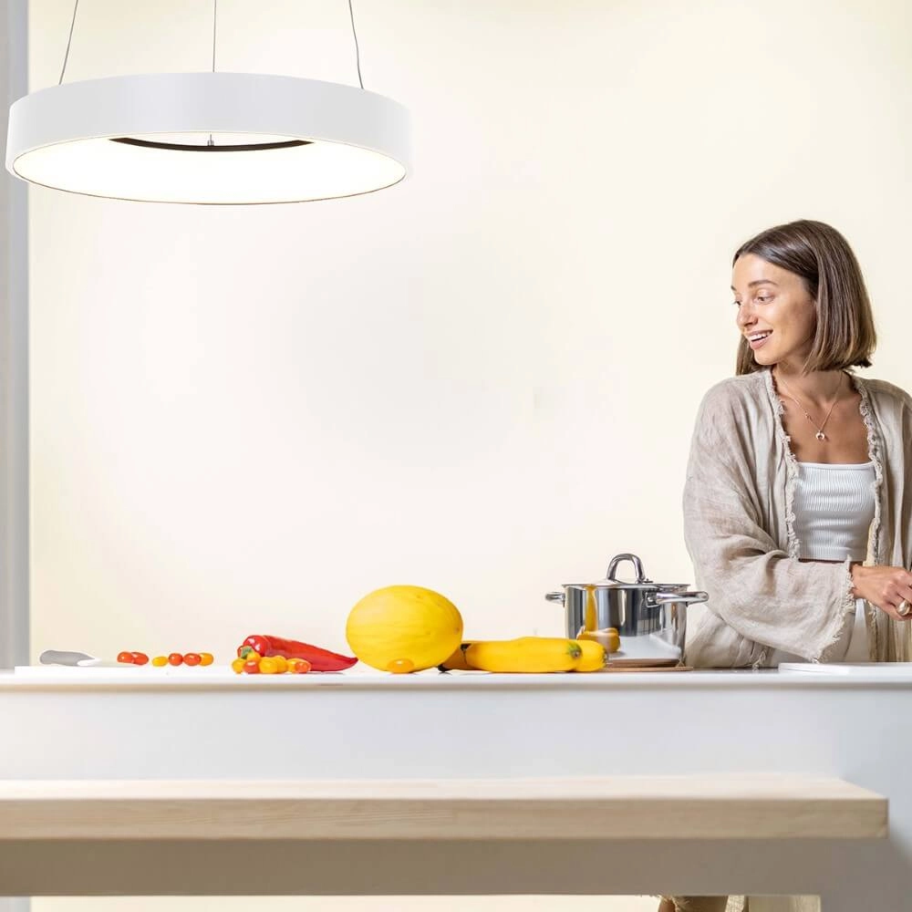 Led hanglamp Ringlede Ø 48cm wit Steinhauer 8712746132854