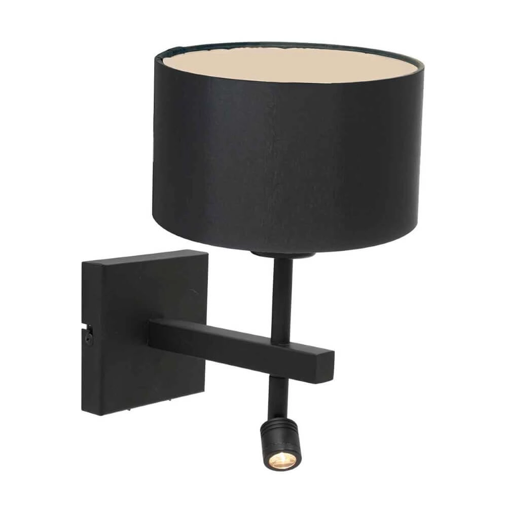 Slaapkamer wandlampje Stanger zwart Slaapkamer wandlampje Stanger zwart