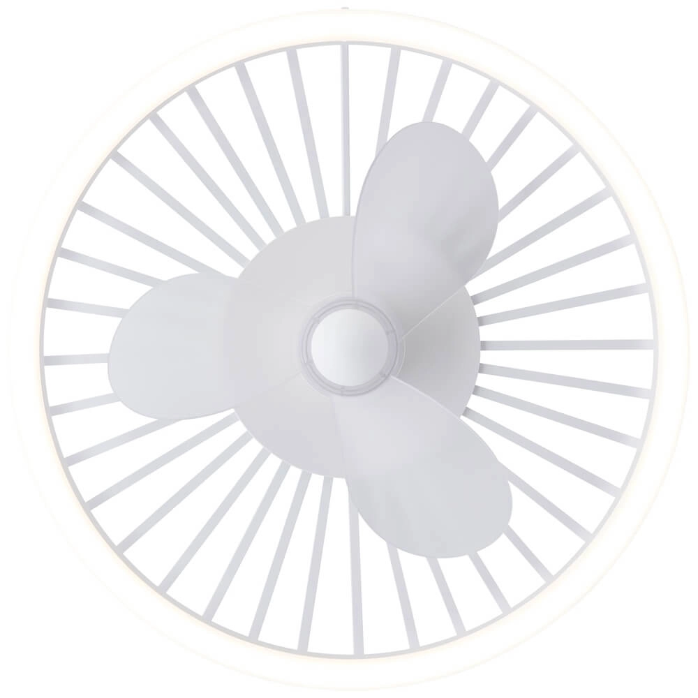 Draadlamp plafondventilator Capo wit Brilliant 4004353453427
