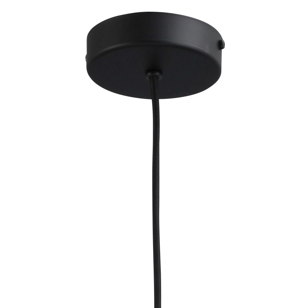 Zwarte hanglamp Diamond 27cm met helder glas Masterlight 8718121259185