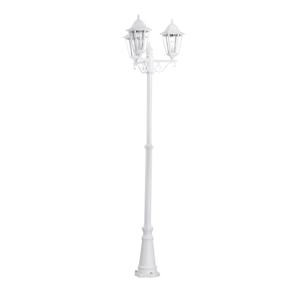 Klassieke buitenlantaarn Navedo 3-lichts wit Klassieke buitenlantaarn Navedo 3-lichts wit