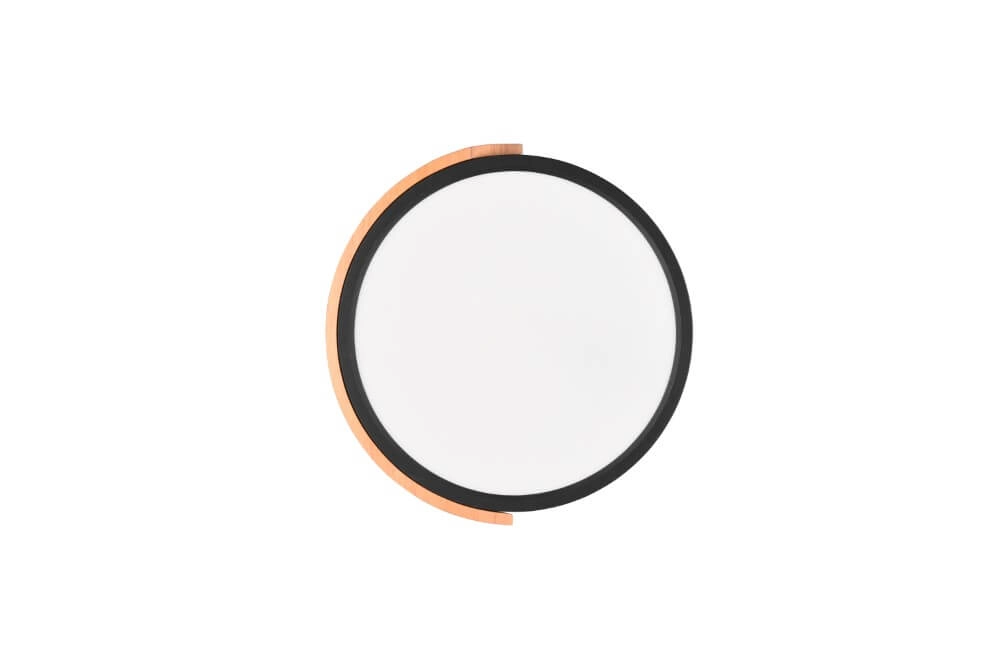 Zwarte led plafonnière Jano Ø 32cm Trio 4017807541427