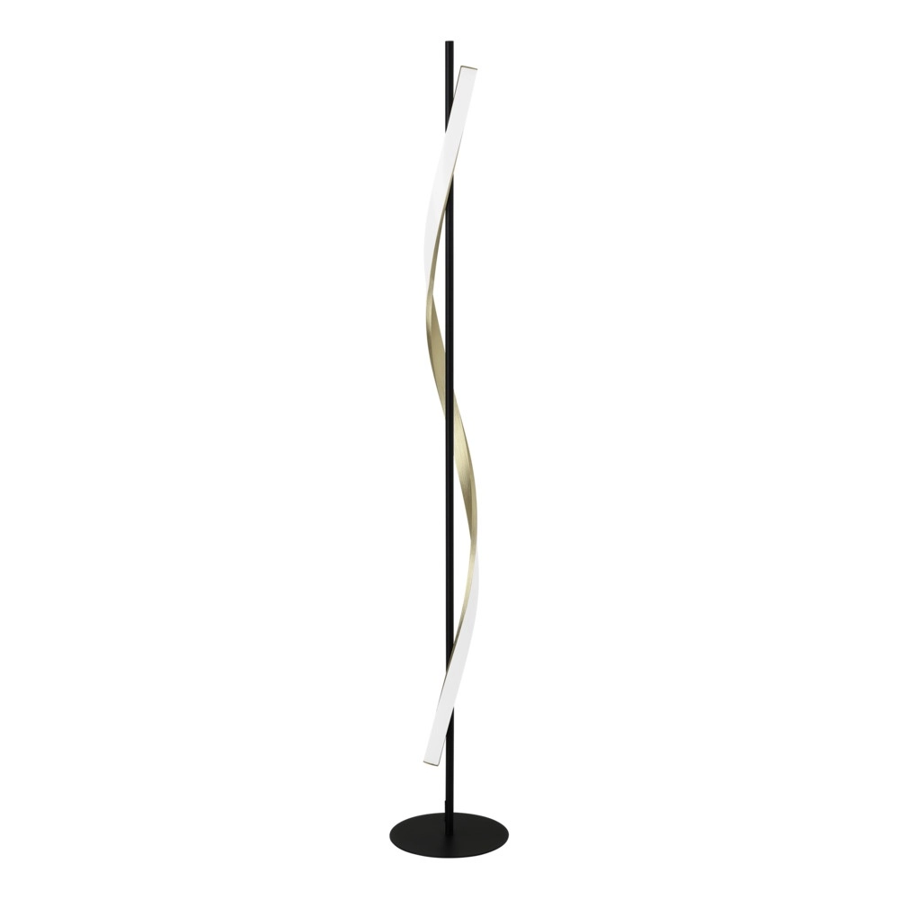 Vloerlamp Conaprato zwart met goud Vloerlamp Conaprato zwart met goud