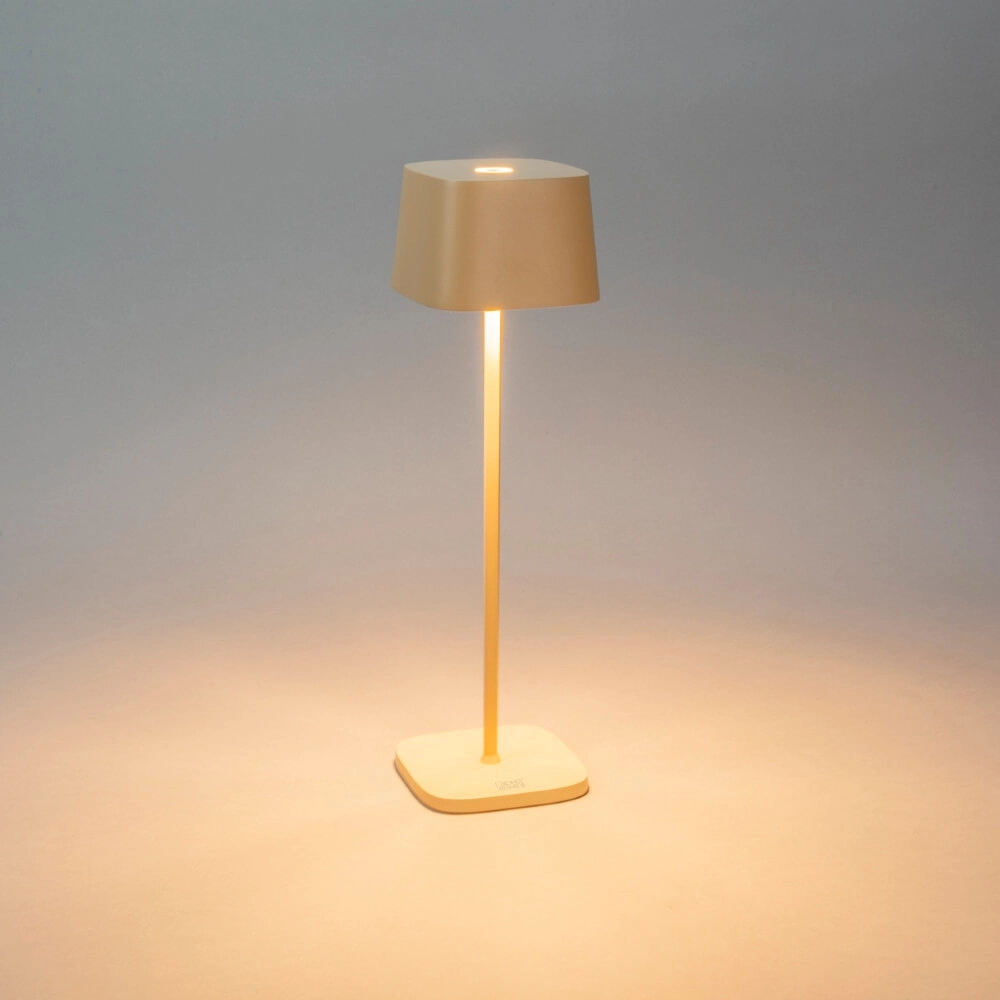 Oplaadbare tafellamp Capri zand bruin KonstSmide 7318307814330