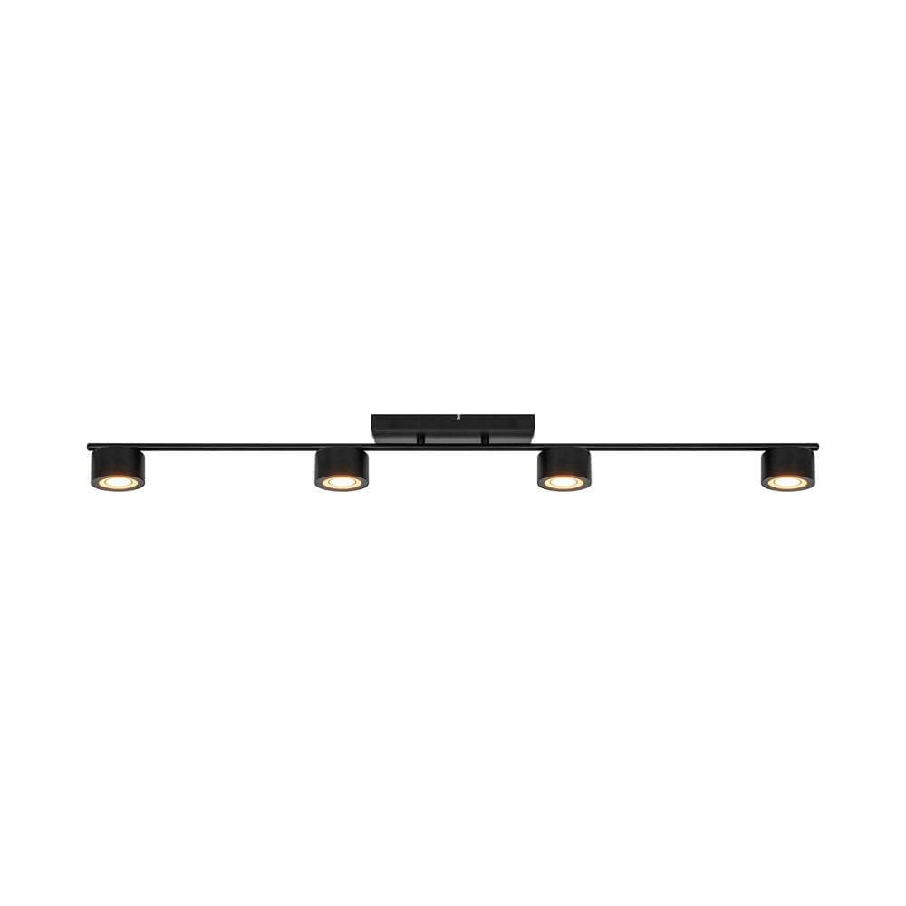 Design plafondlamp Clyde 4-lichts zwart