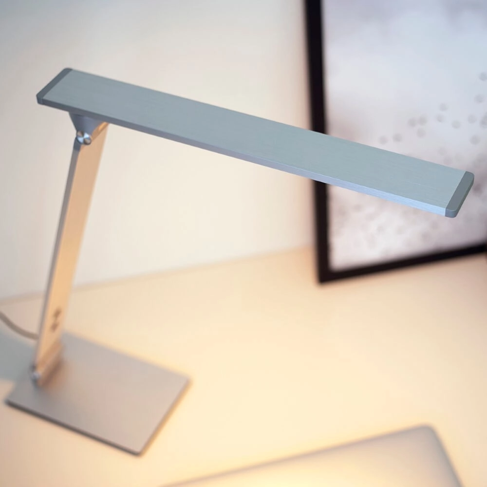 Strakke bureaulamp Serenade LED grijs Steinhauer 8712746132649