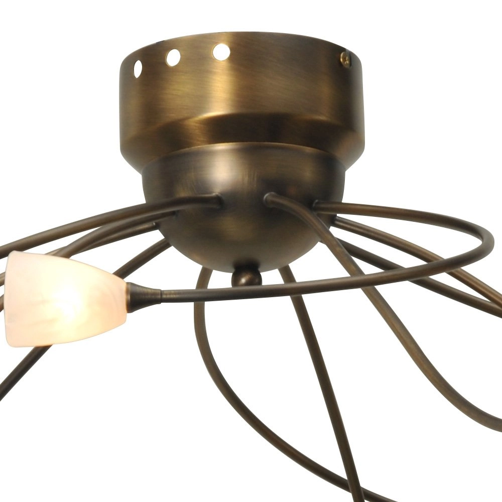 Plafondlamp Molto 2 LED 10-lichts 30x65cm bronsbruin Masterlight 8718121184098