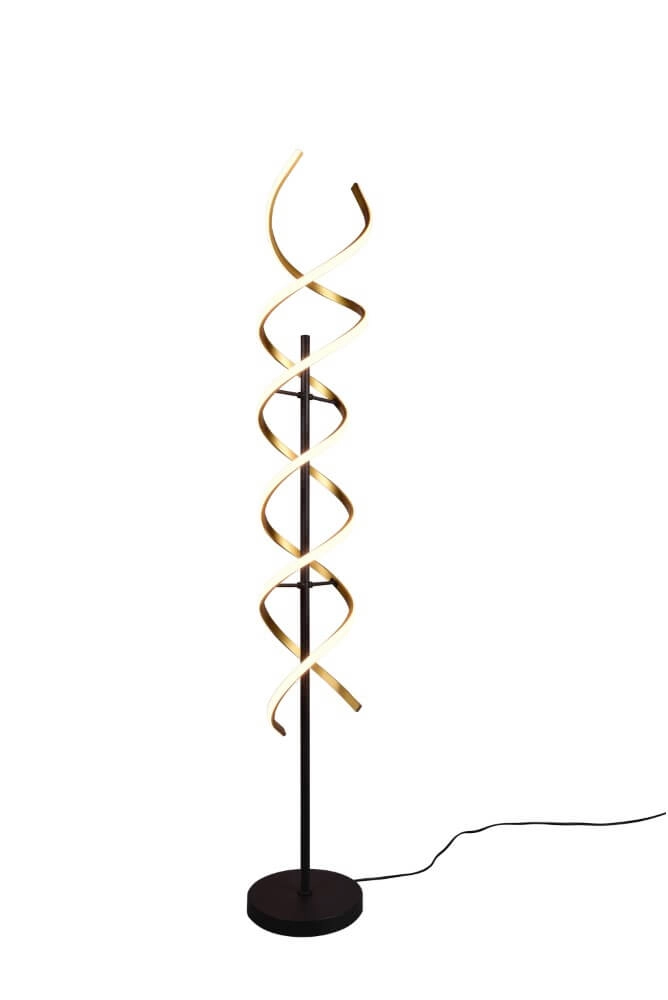 Design vloerlamp Sequence zwart met goud Trio 4017807541731