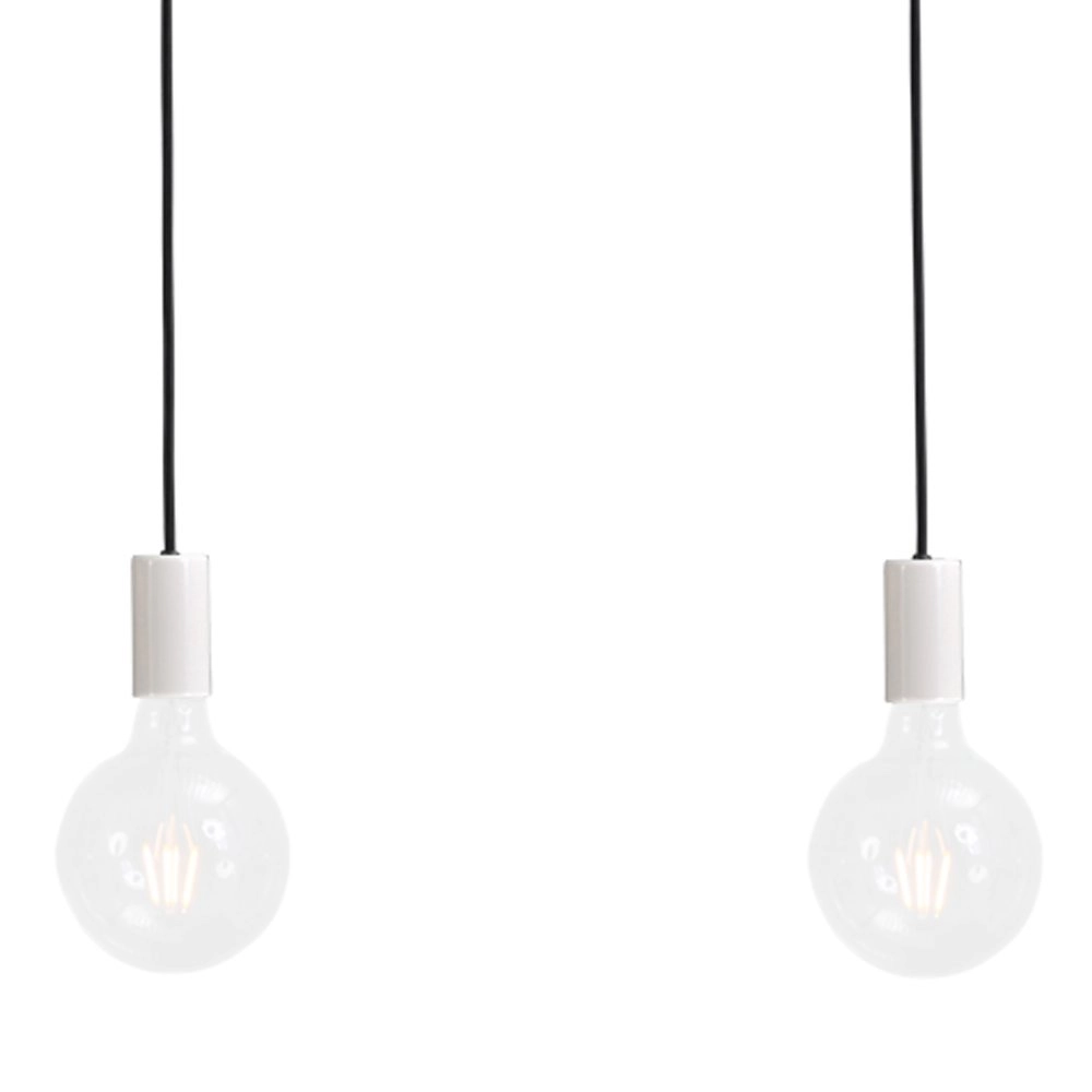 Witte pendel hanglamp Concepto 3-lichts met zwart Masterlight 8718121142395