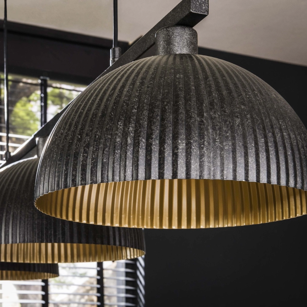 Industriële hanglamp Ripple 3L - Ø 30cm Lyora 8716803512344