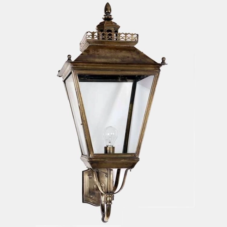 Landelijk buitenlamp Large Chateau handgemaakt - antiek koper (ANT) Limehouse 8716803507029