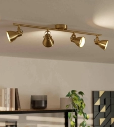 Gouden plafondlampen