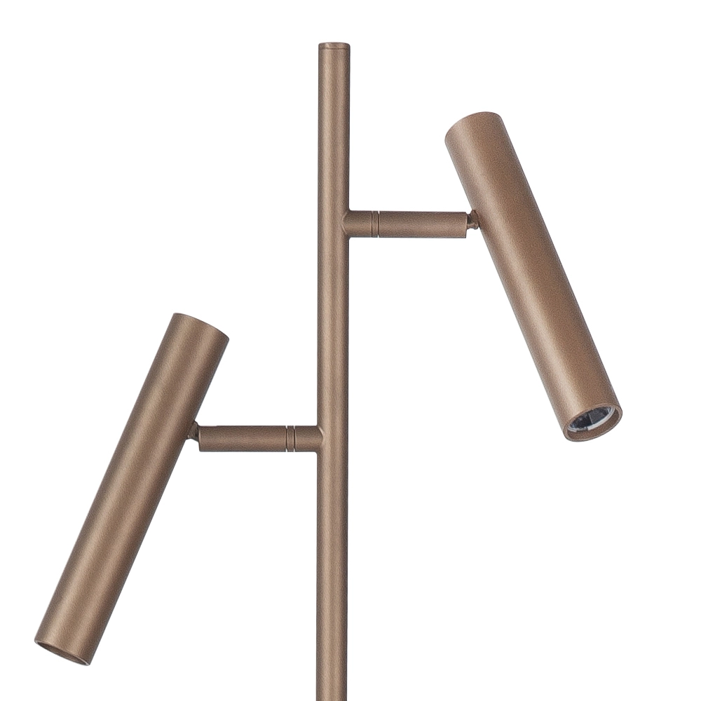 Design vloerlamp Piero koper brons 2-lichts Highlight 8718379051319