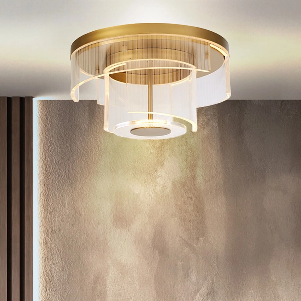 Plafondlamp Deco goud Searchlight 5053423273433