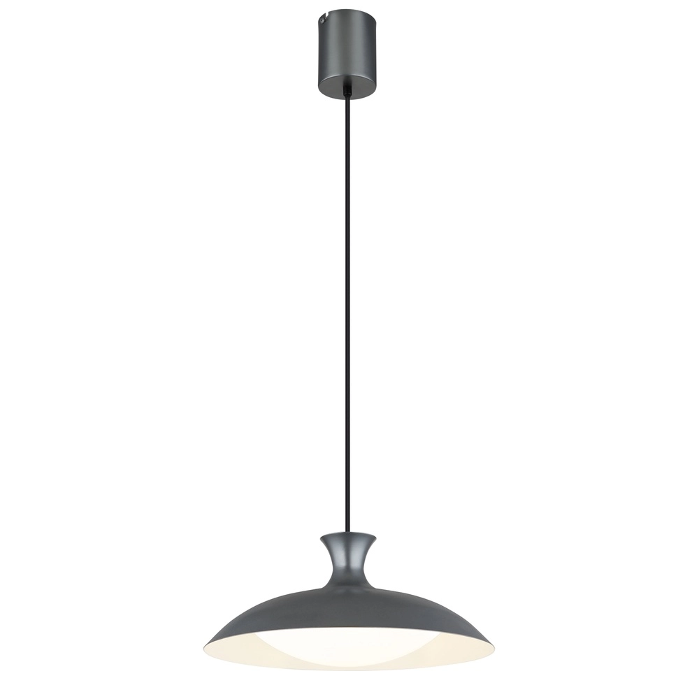 Grijze hanglamp Rocha design Ø 40cm