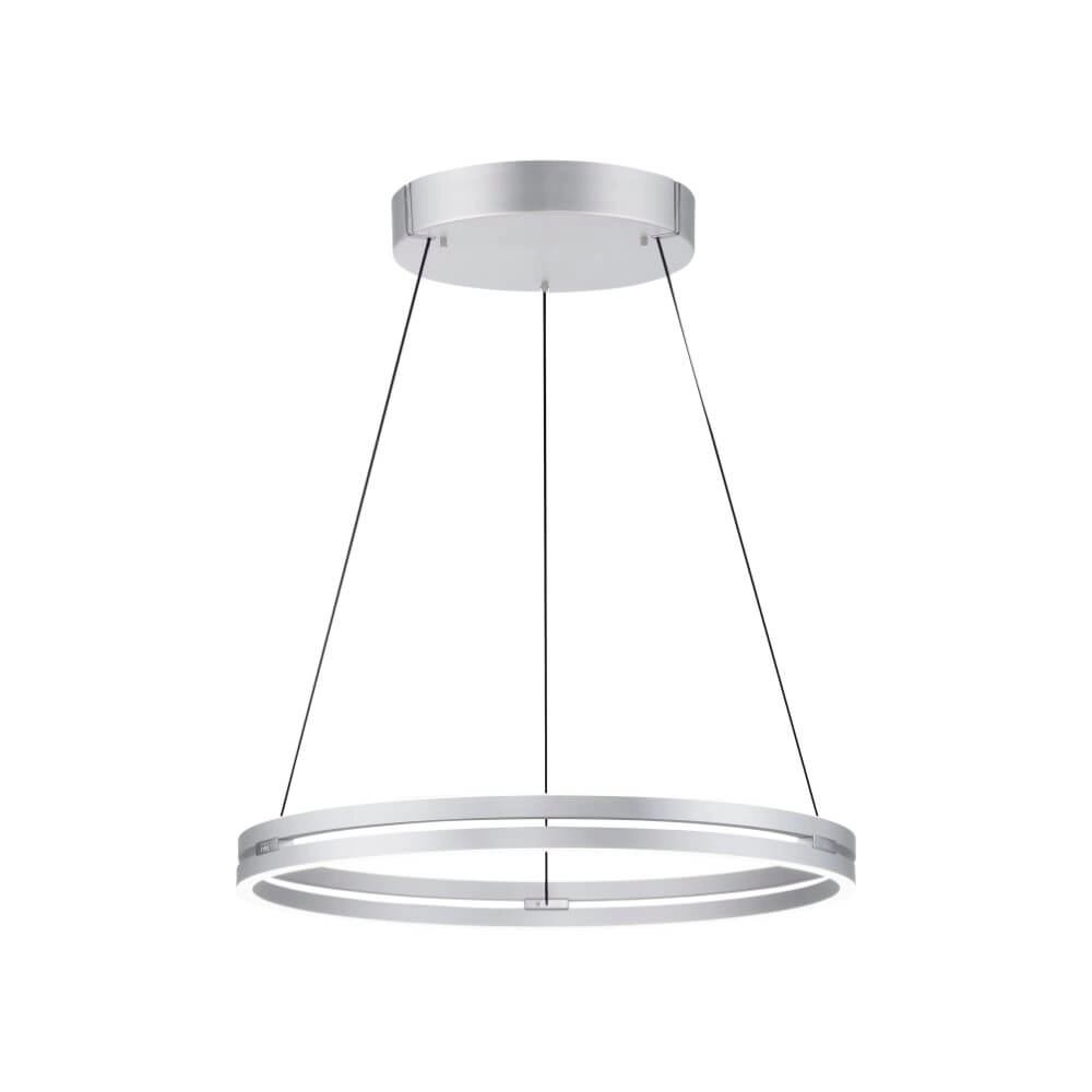 Strakke hanglamp Pure E-Loop aluminium Ø 70cm Strakke hanglamp Pure E-Loop aluminium Ø 70cm