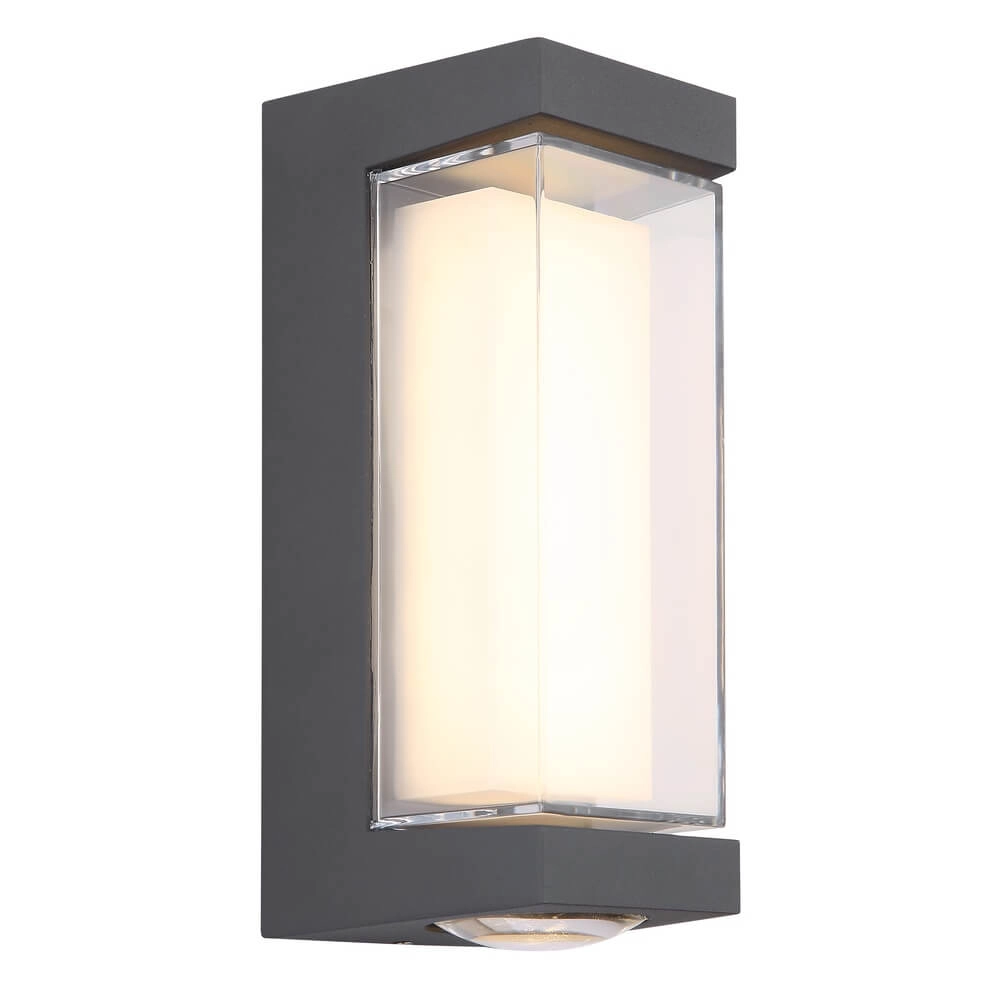 Design wandlamp Plixon antraciet rechthoek Design wandlamp Plixon antraciet rechthoek