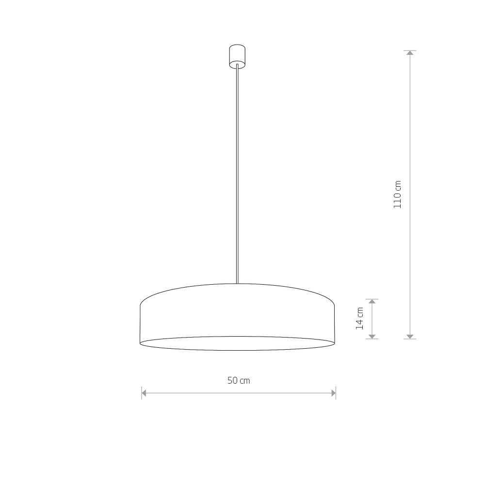 Crème hanglamp Turda Ø 50cm Lyora 5903139894593