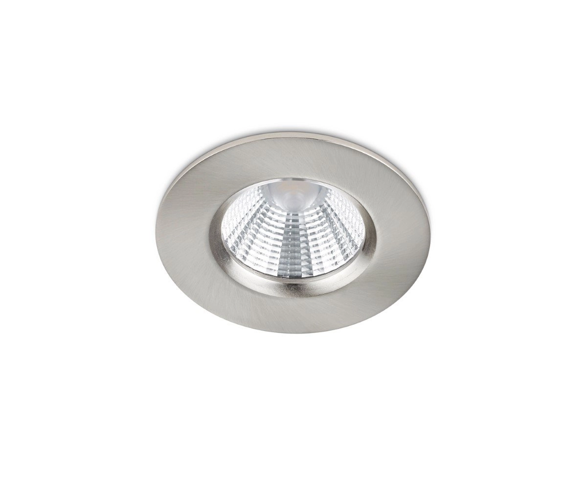 Badkamer inbouwspot Zagros met led rond grijs