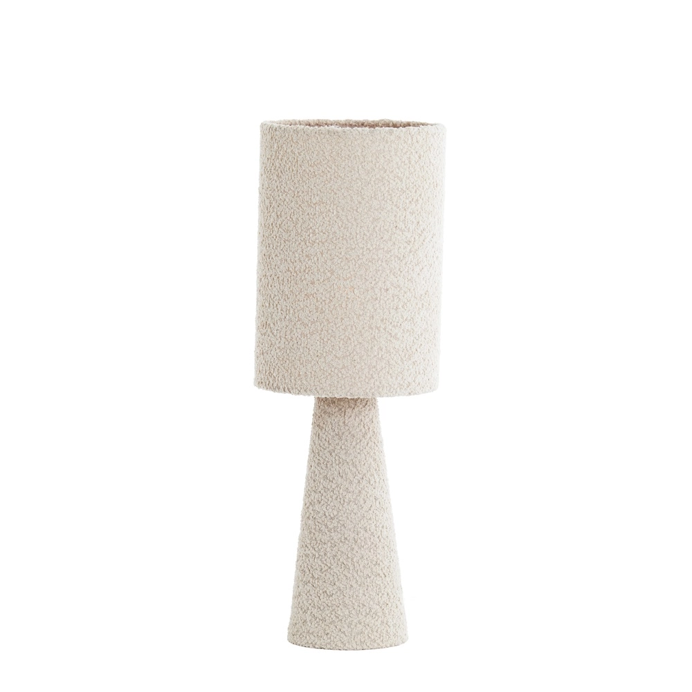 Boucle schemerlamp Micky 58cm - zand