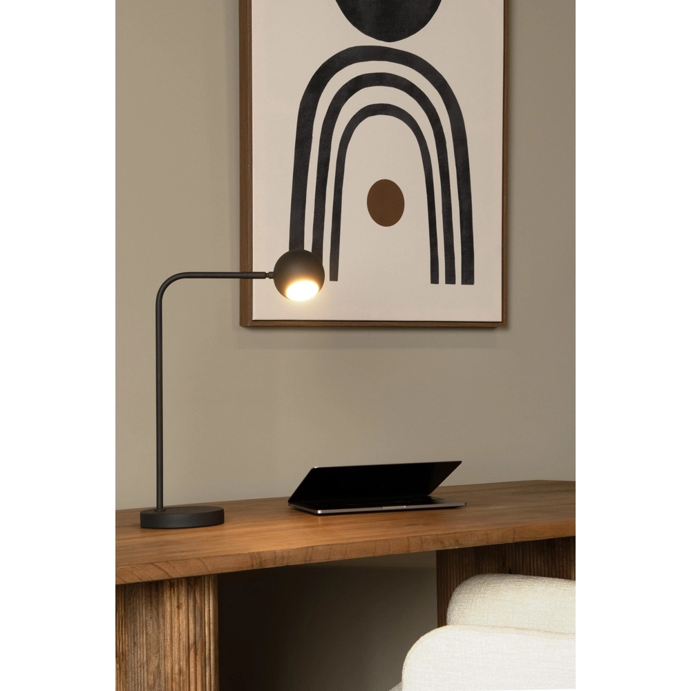 Oplaadbare bureaulamp Comet zwart Lucide 5411212361288