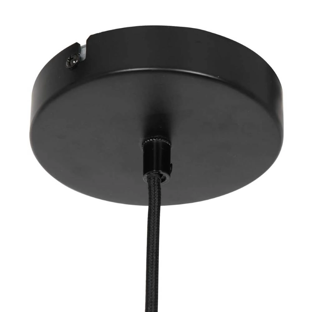 Zwart houten hanglamp Capors Ø 48cm Steinhauer 8712746166637
