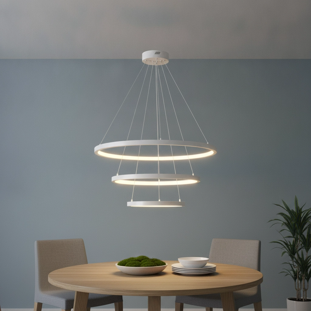 Witte hanglamp Empatia design triple
