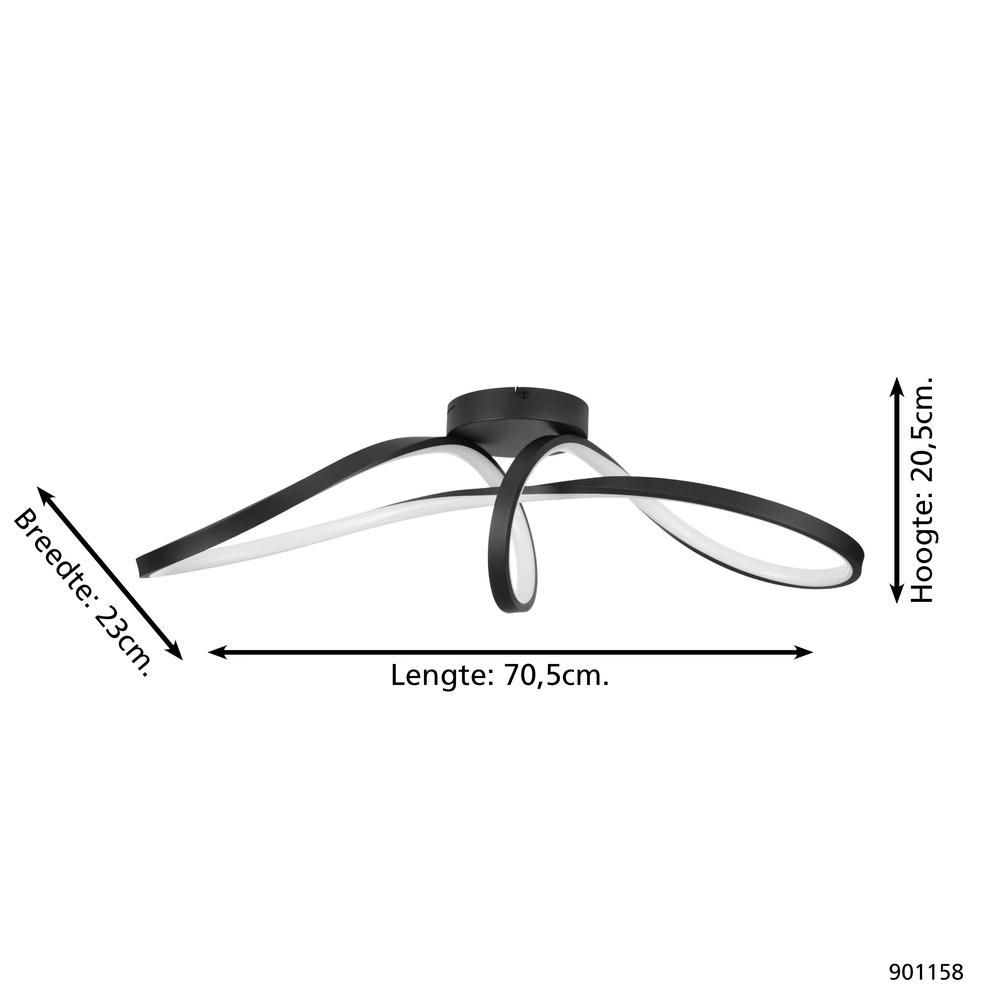 Zigbee plafondlamp Calarossa-Z led - zwart Eglo 9008606312948