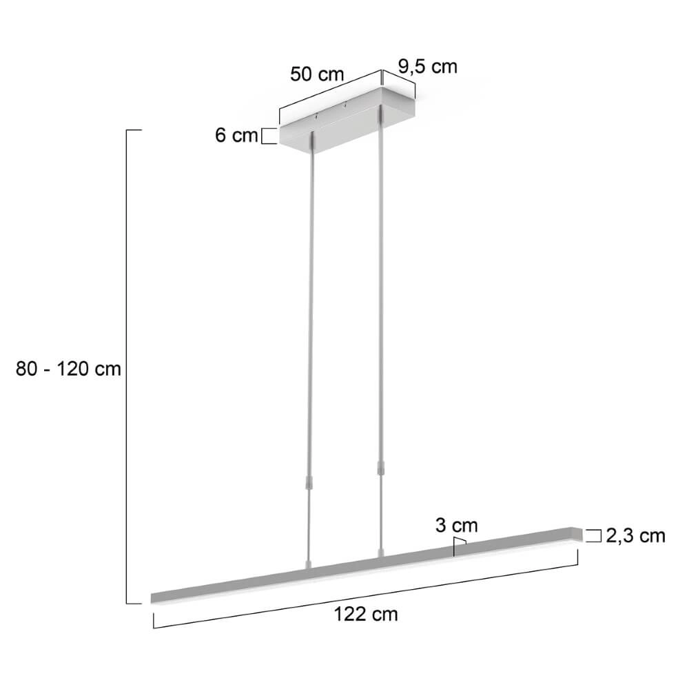 Up en down hanglamp Bande rvs Steinhauer 8712746148503