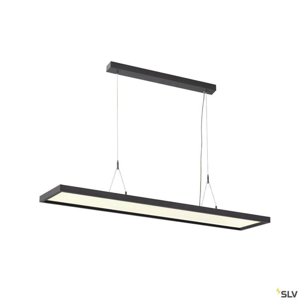 Led kantoor hanglamp Worklight Dali 57w - 4000K - 120cm zwart