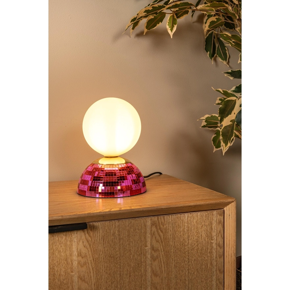 Tafellampje Glitzer roze Lucide 5411212106537