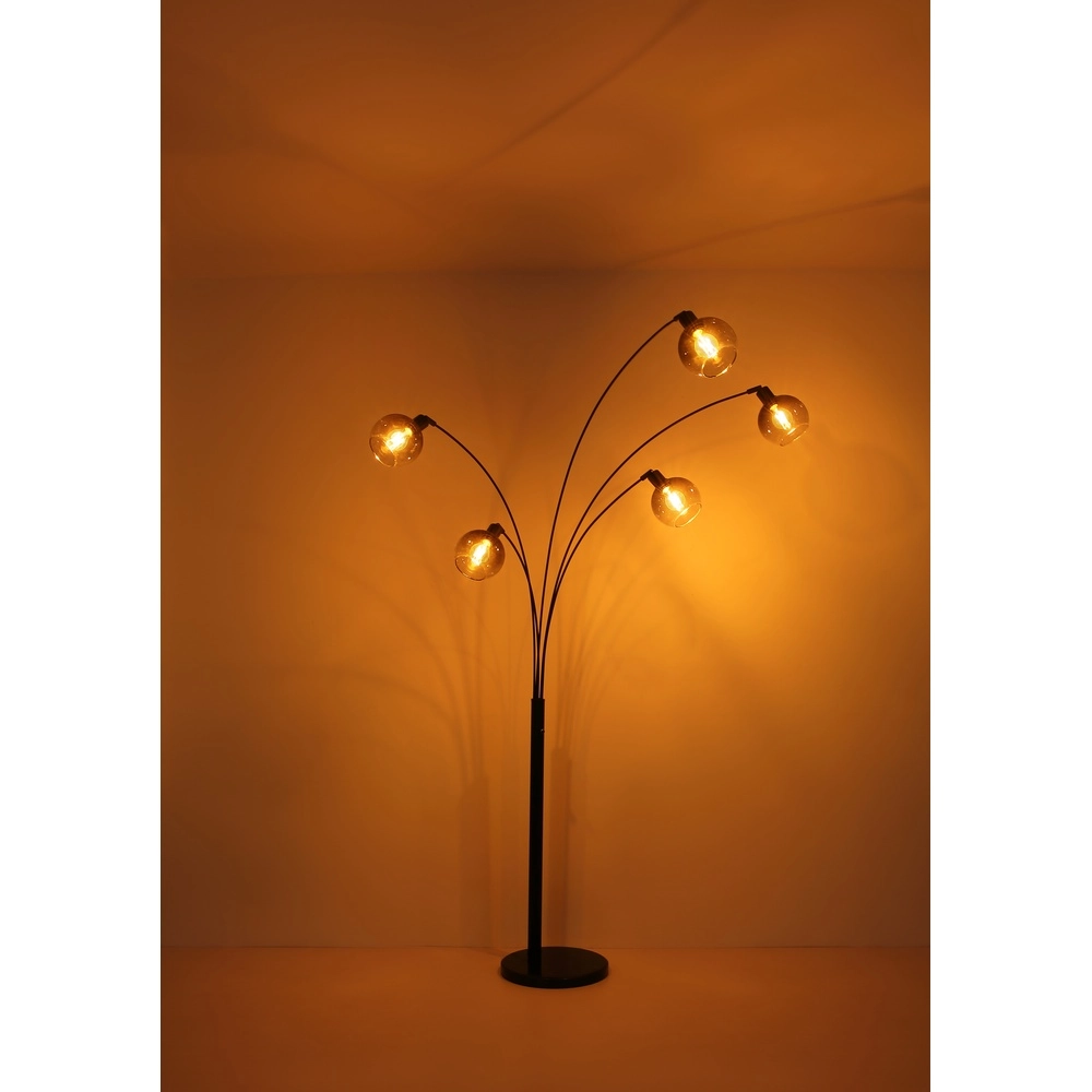 Vloerlamp Seymour zwart Globo 9007371457229