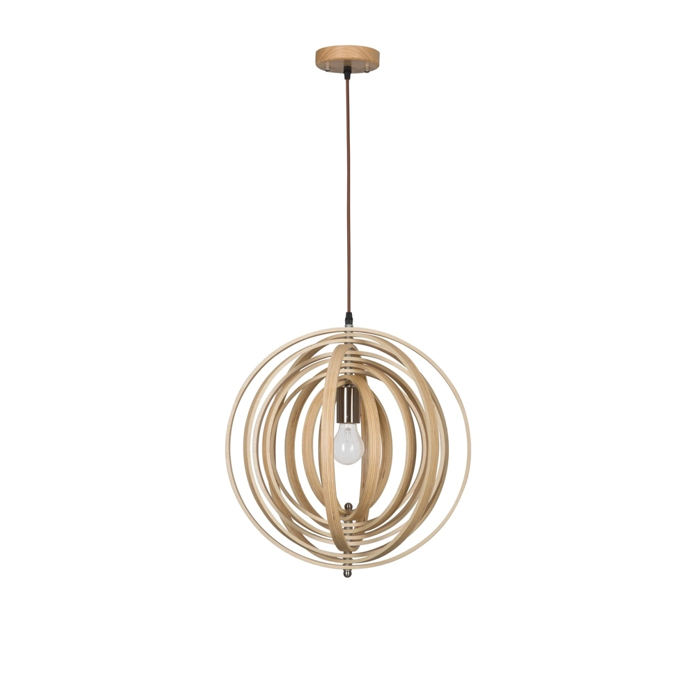 Moderne hanglamp Asco hout Ø 43cm Lyora 5212017424945