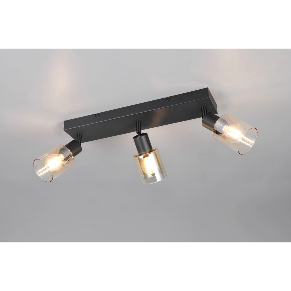 Plafondlamp Cadiz zwart 3-lichts Trio 4017807653441