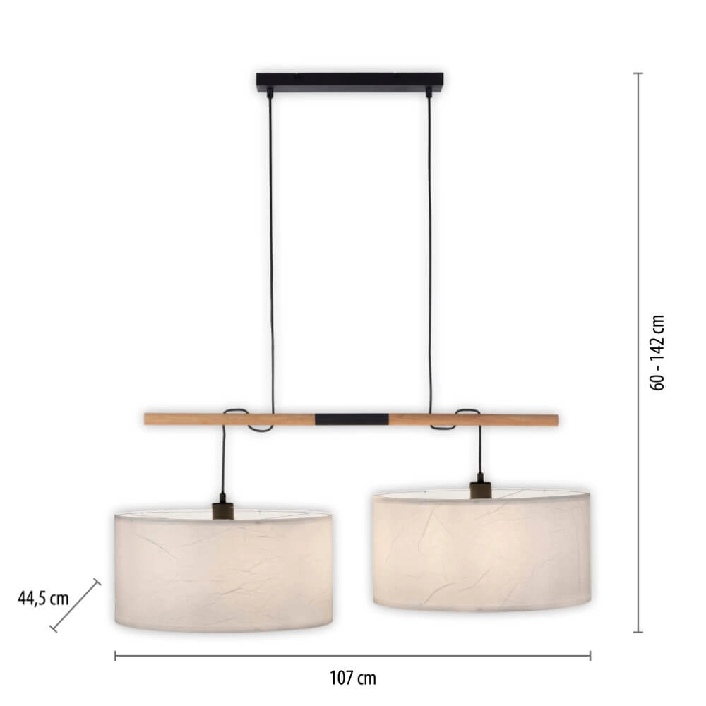 Witte hanglamp Green Sofie duo Just Light 4043689995003