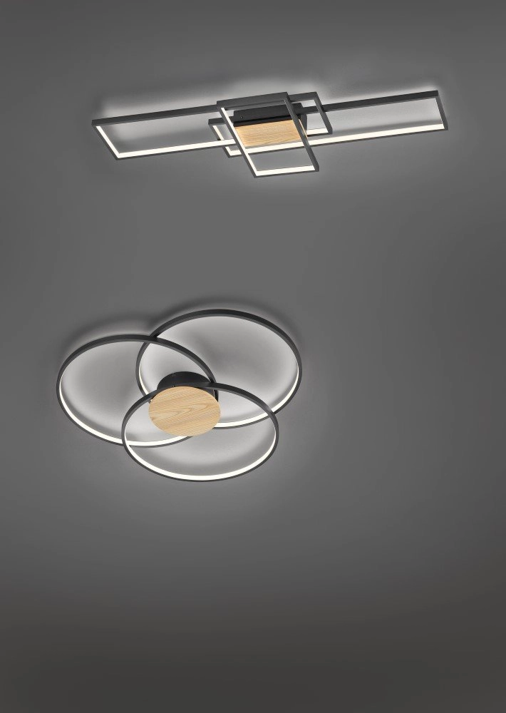 Moderne plafonnière Sedona Ø 80cm Trio 4017807441192