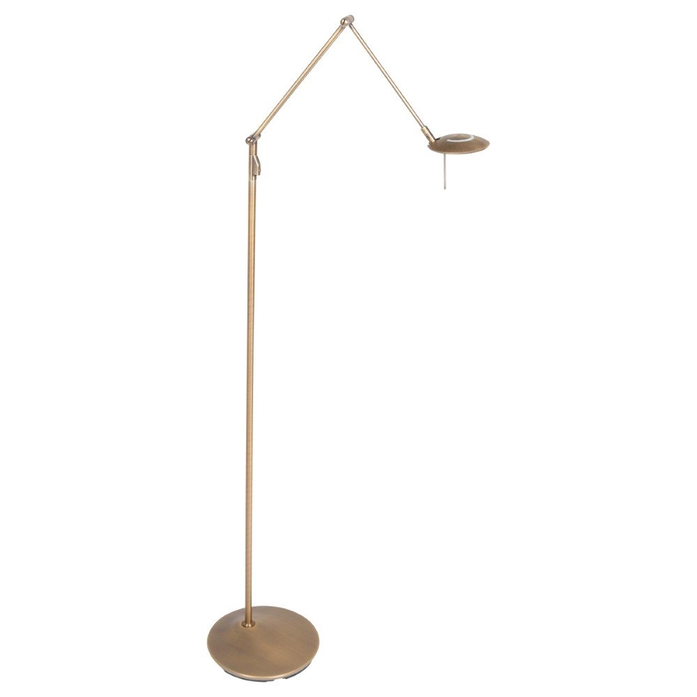 Messing leeslamp Zodiac LED 170cm Steinhauer 8712746127294