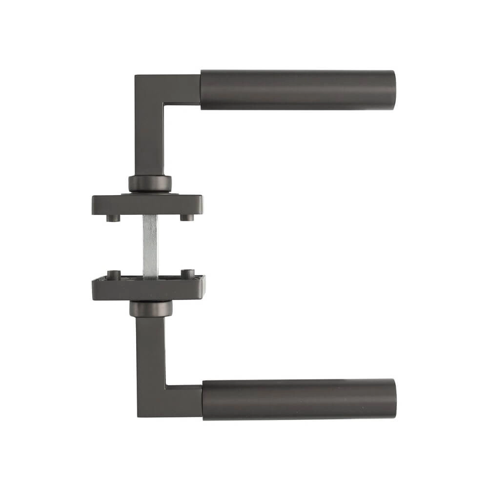 Deurklink Bau-Stil vierkant rozet antraciet Intersteel 8714186556481