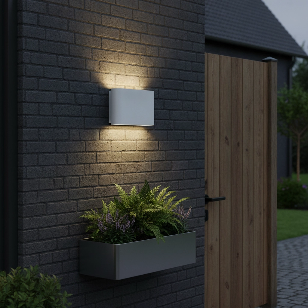 Strakke wandspot Soho M wit