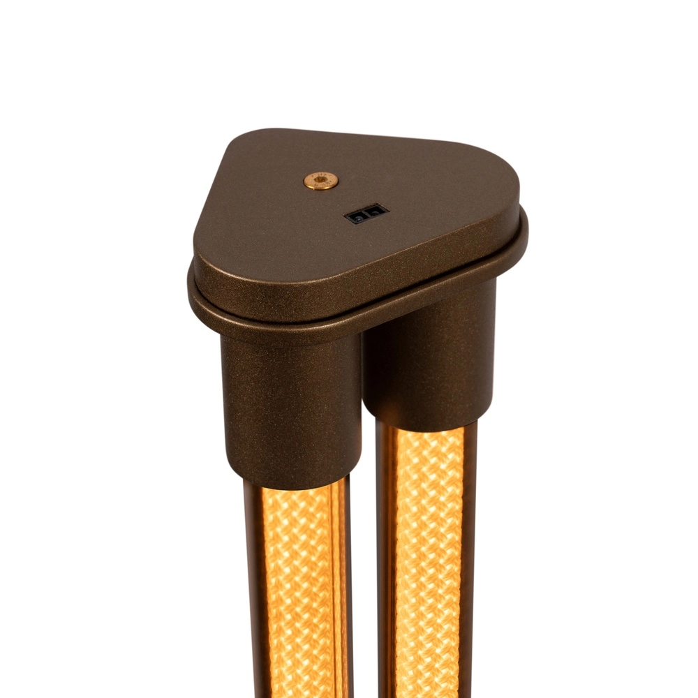 Unieke vloerlamp Janderin champagne Lucide Vibes 5411212242105